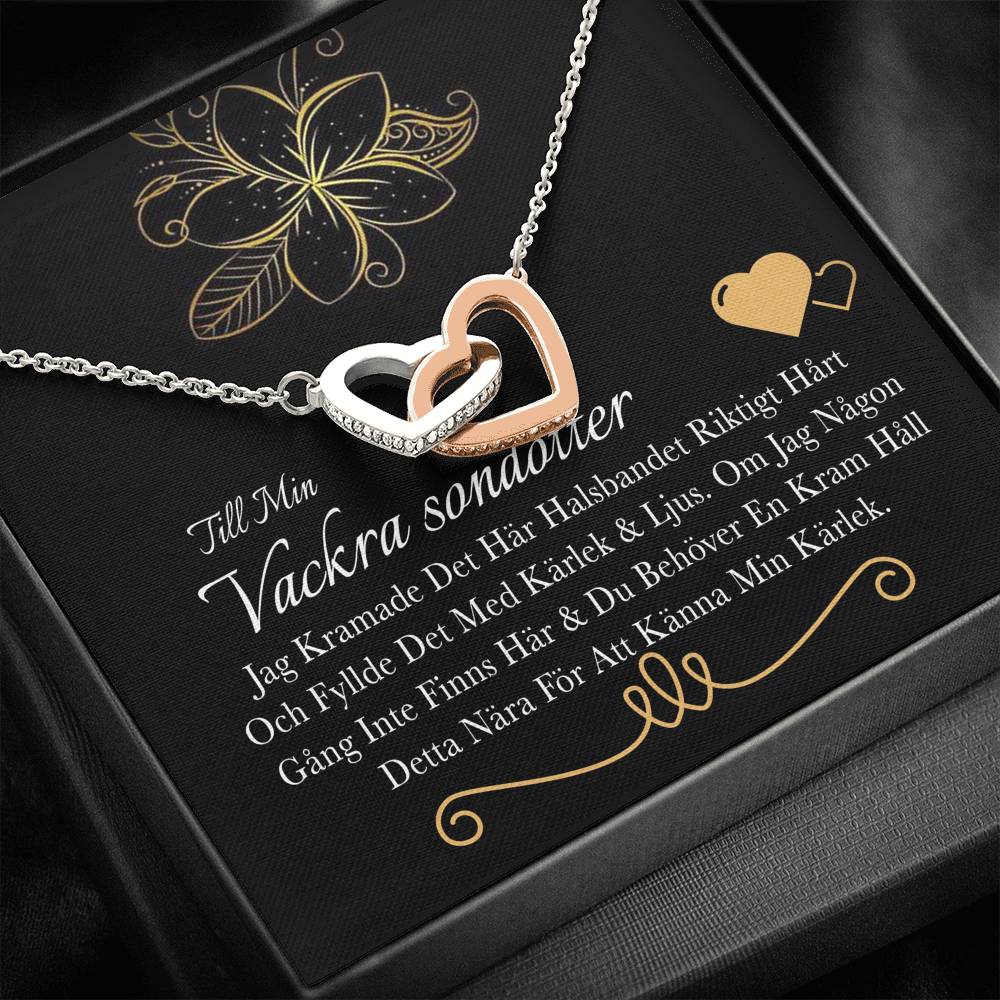 Gåva från mor- och farföräldrarna - fylld med min kärlek och mitt ljus - länkat hjärthals