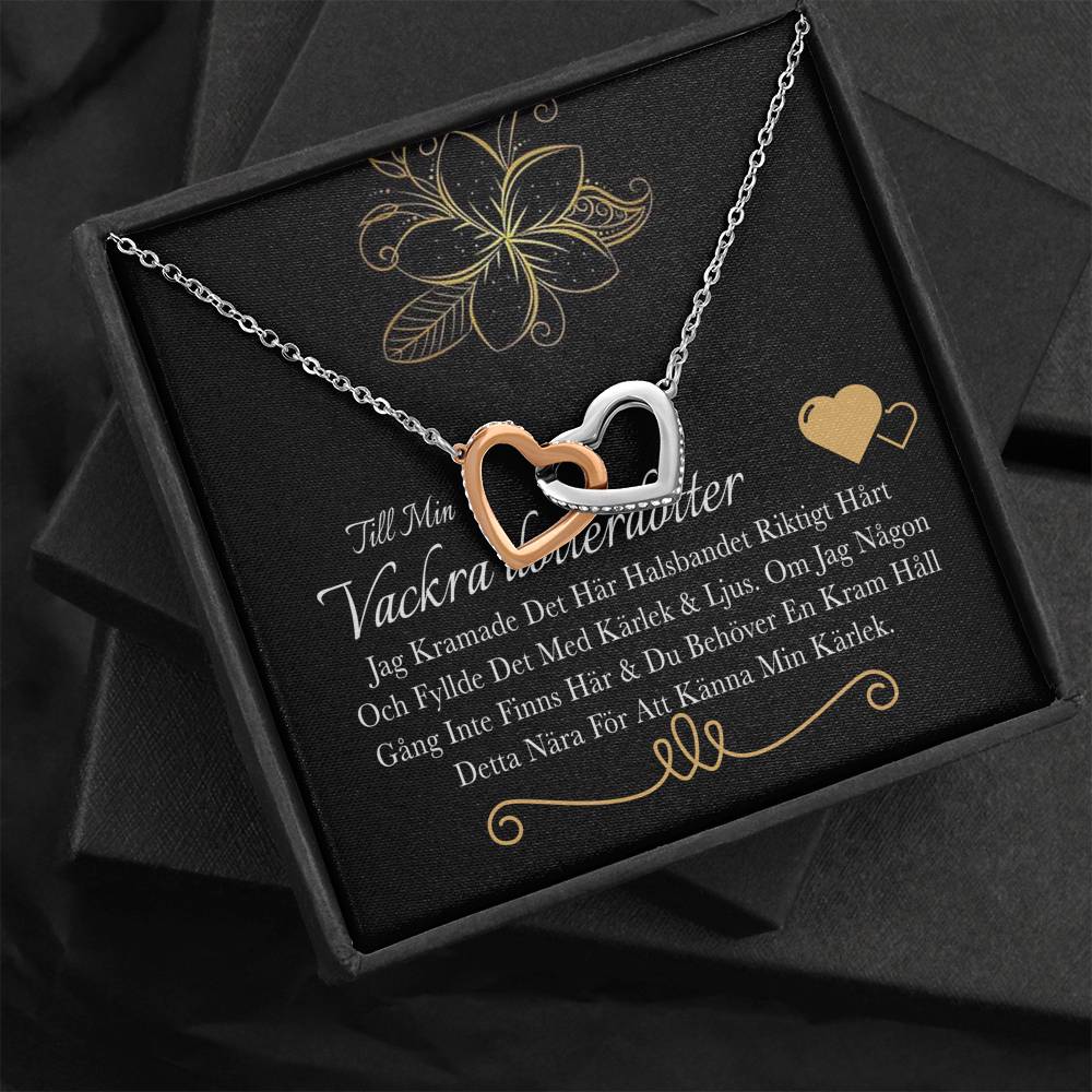 Gåva från mor- och farföräldrarna - fylld med min kärlek och mitt ljus - länkat hjärthals