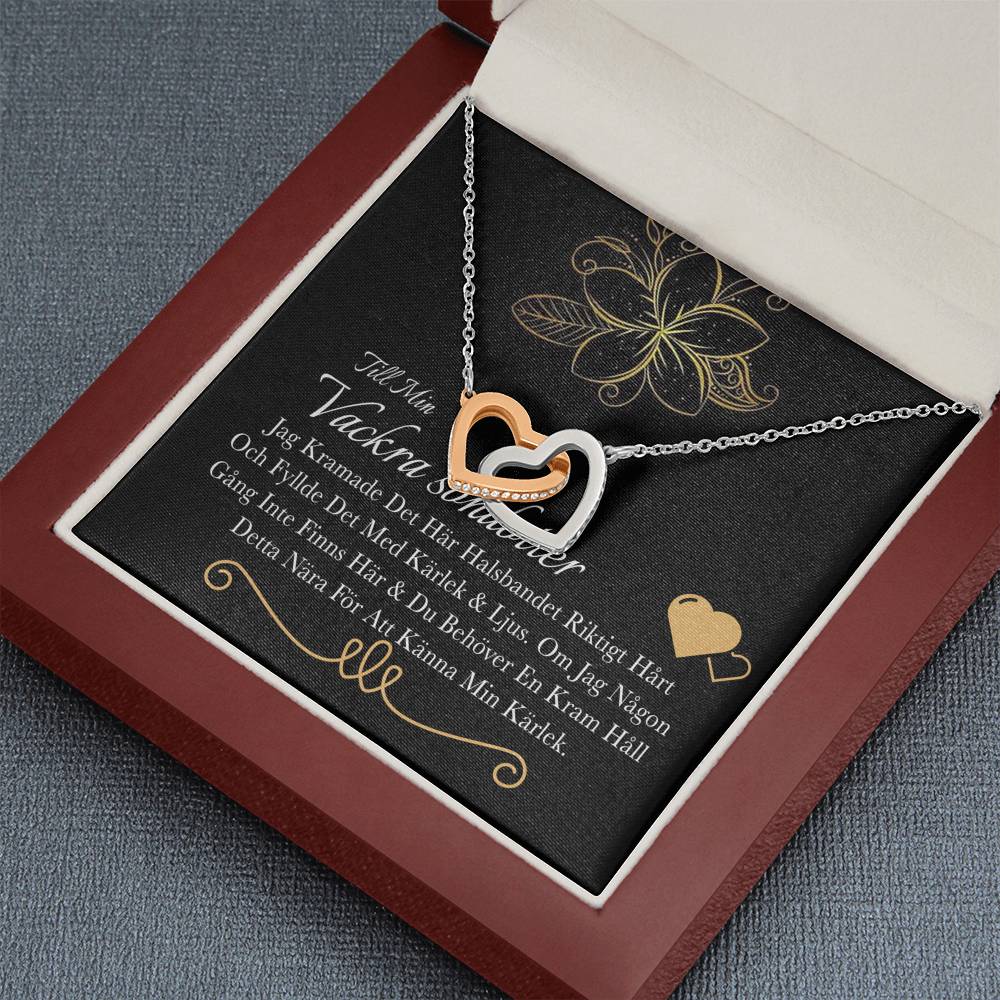 Gåva från mor- och farföräldrarna - fylld med min kärlek och mitt ljus - länkat hjärthals