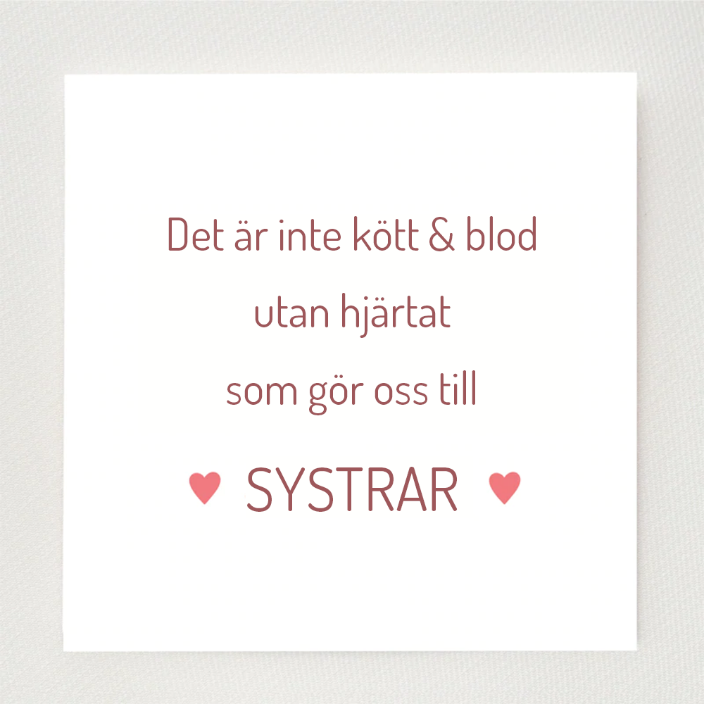 Hjärtat Gör Oss Till Systrar