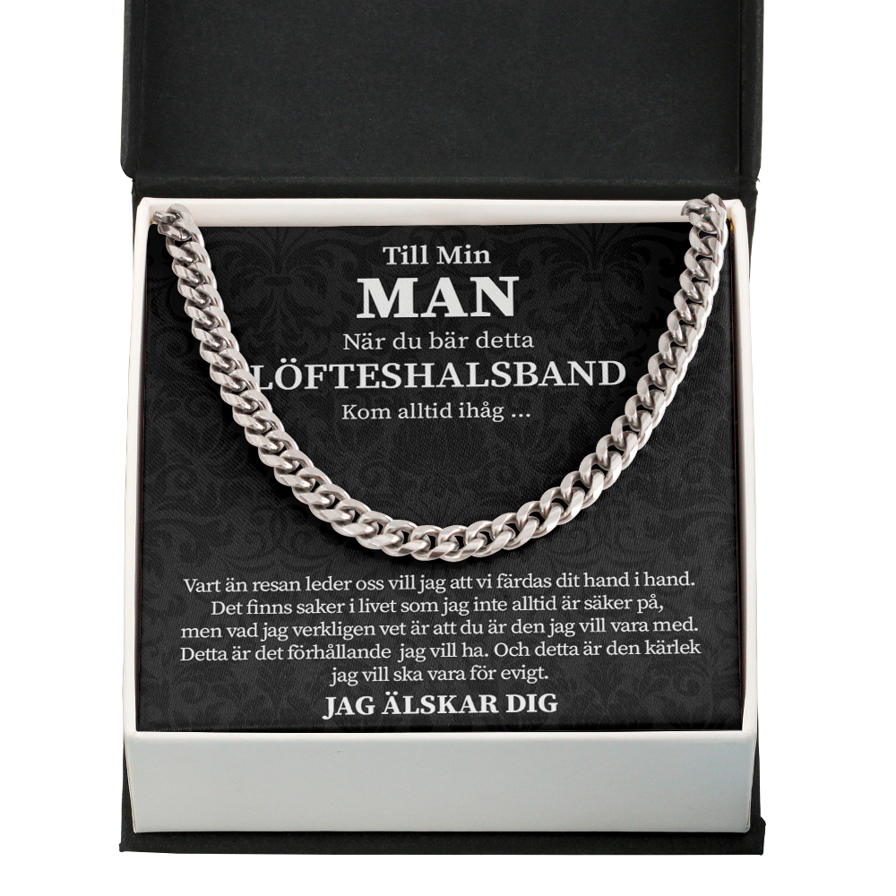 Min man - När du bär detta löfteshalsband – Halsband av kedjelänk