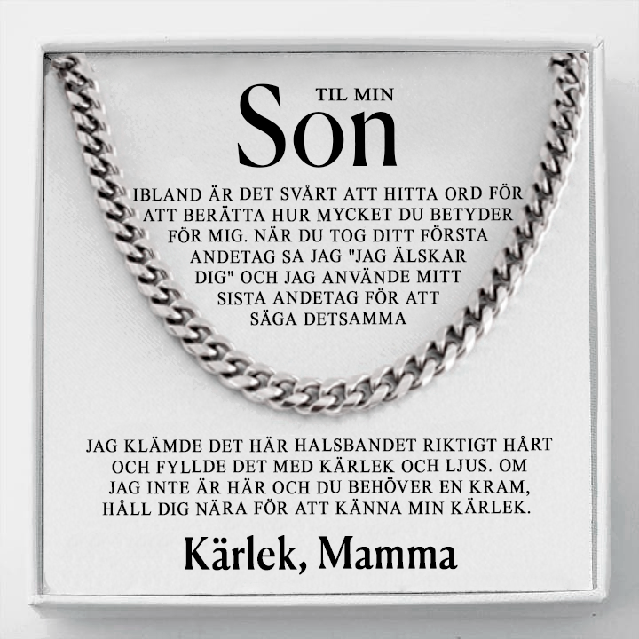 Till min son - Känn min kärlek, Mamma