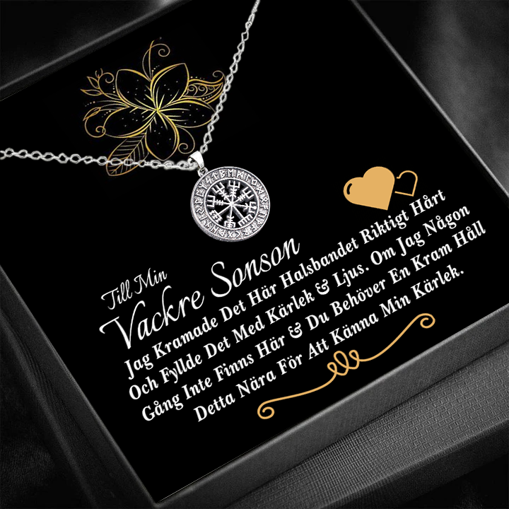 Gåva från mor- och farföräldrarna - fylld med min kärlek och mitt ljus - länkat hjärthals