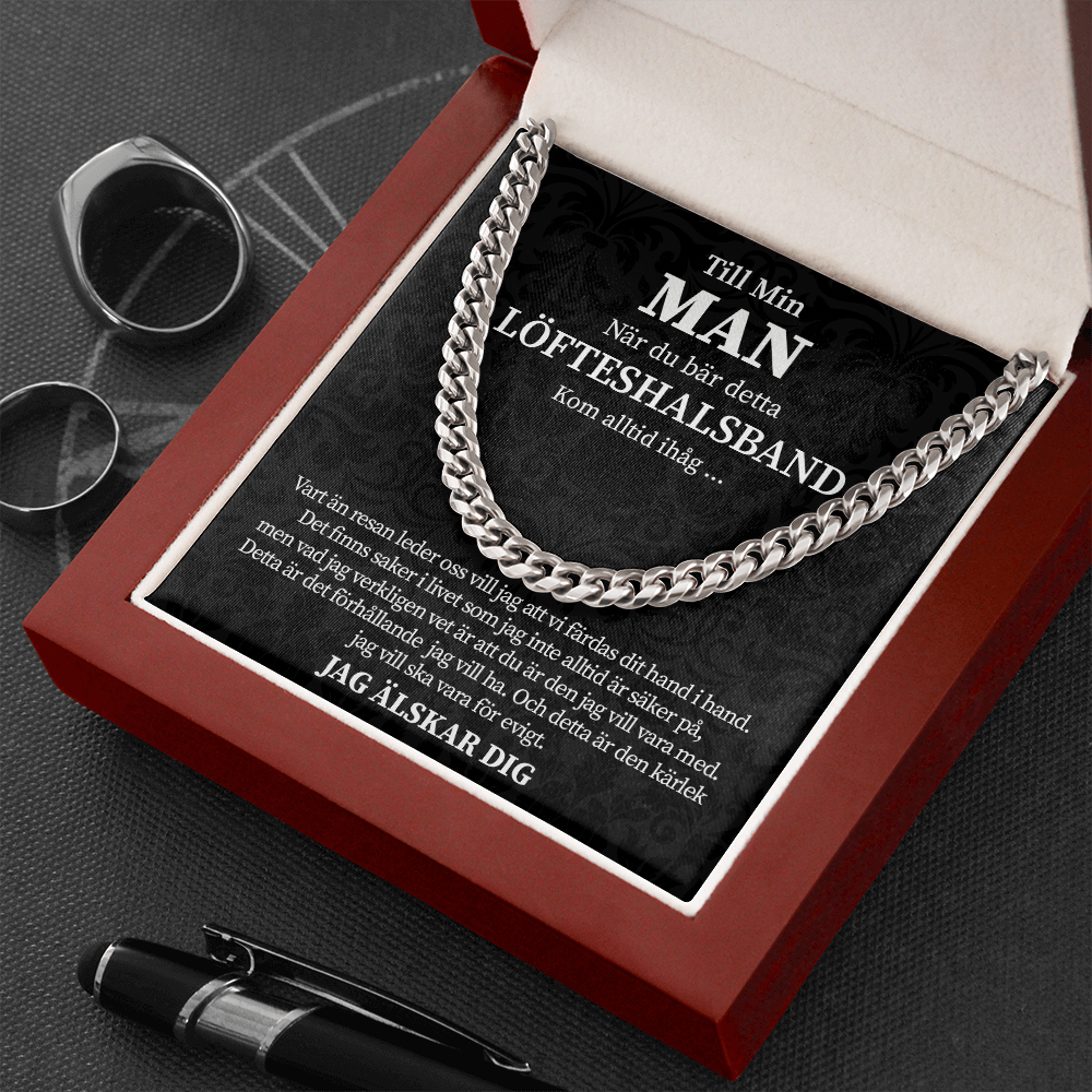 Min man - När du bär detta löfteshalsband – Halsband av kedjelänk
