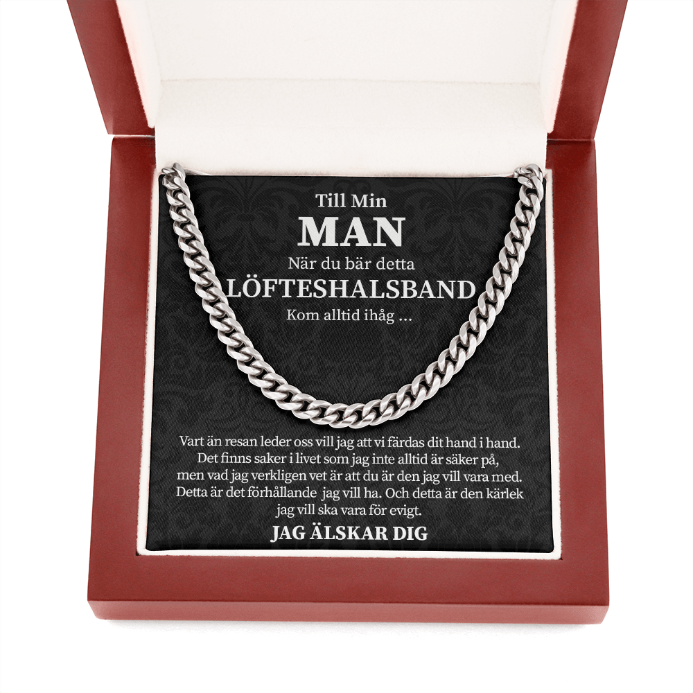 Min man - När du bär detta löfteshalsband – Halsband av kedjelänk